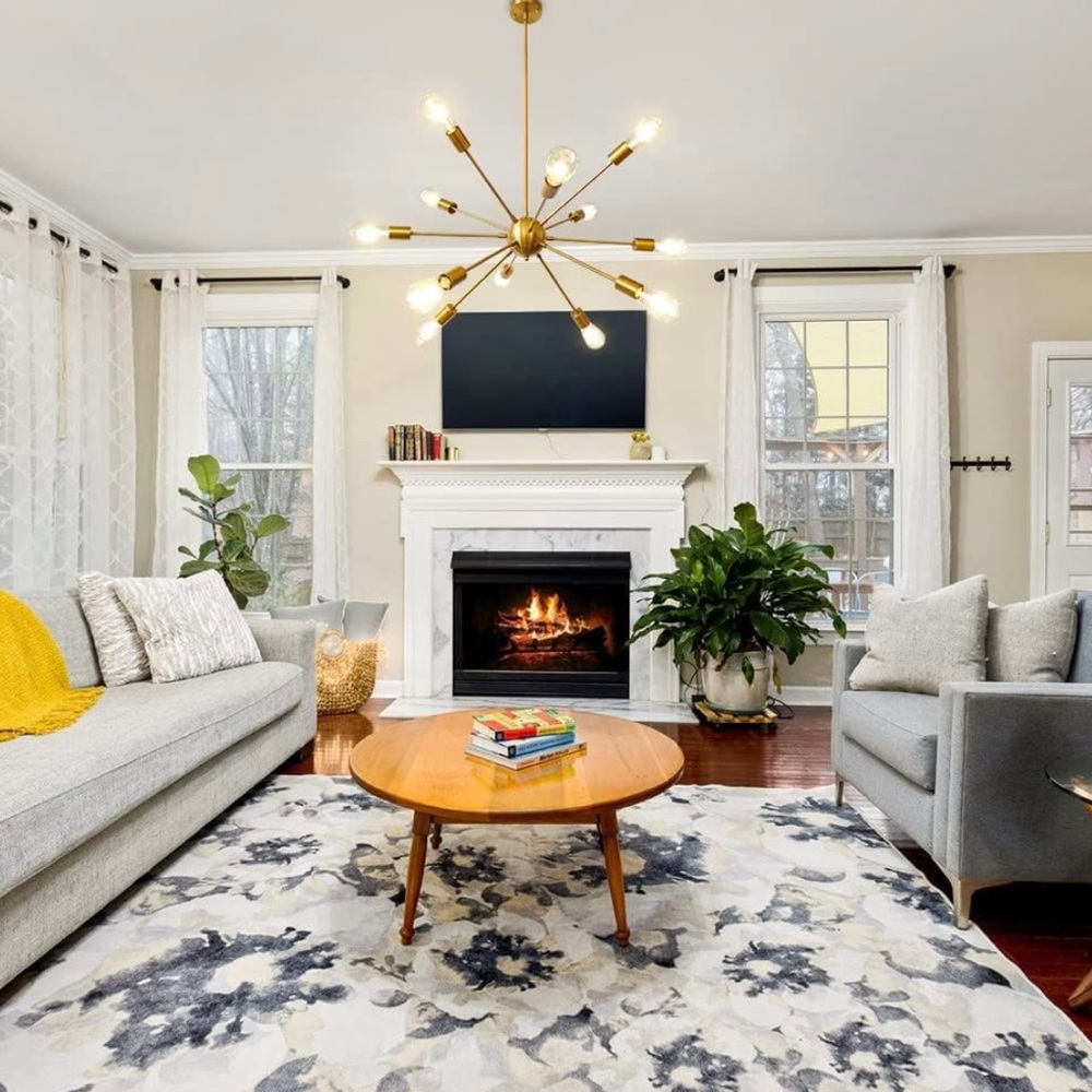 Mid century modern chandelier